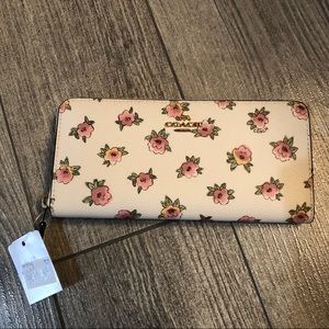 Coach Floral Accordion Wallet